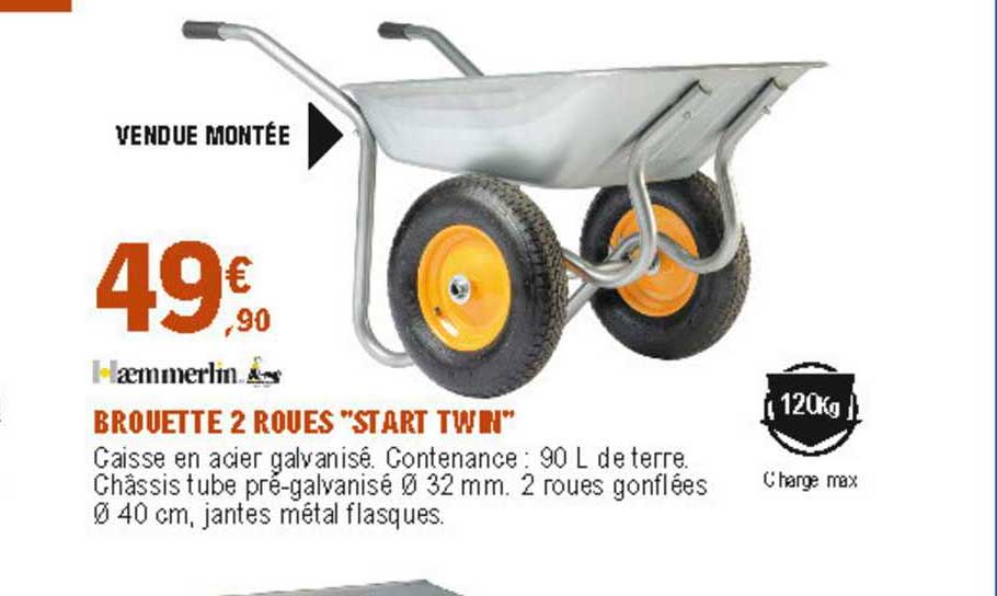 Brouette 2 Roues Start Twin Aemmerlin