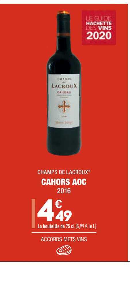 cahors aoc champs de lacroux