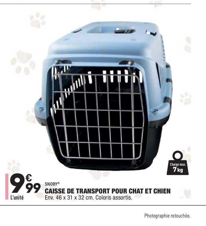 caisse de transport pour chat et chien snoby