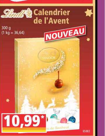 calendrier de l'avent lindt