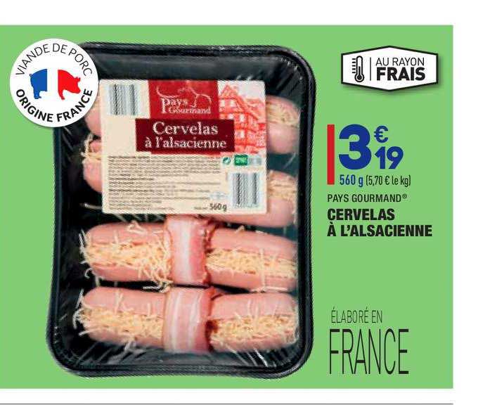 cervelas à l'alsacienne pays gourmand
