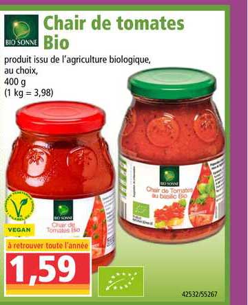 chair de tomates bio bio sonne