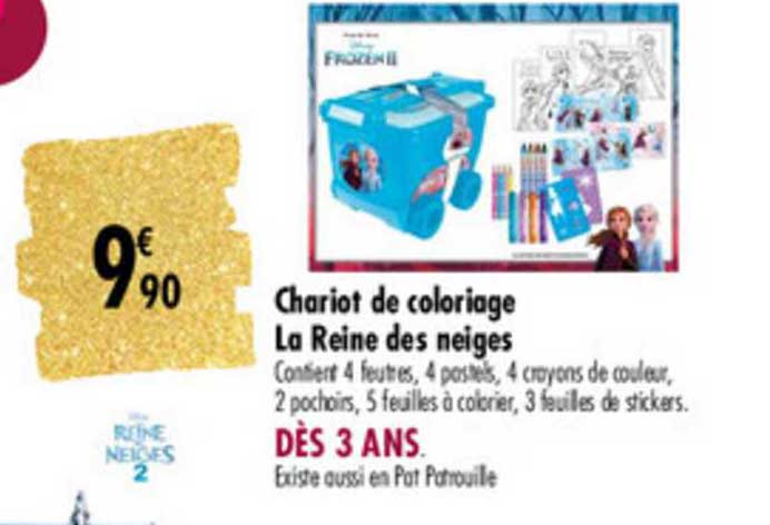 chariot de coloriage la reine des neiges