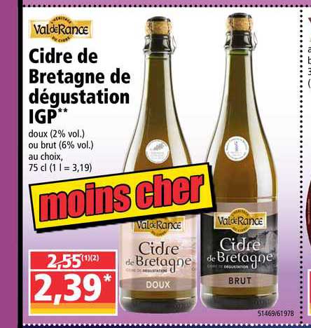cidre de bretagne de dégustation igp val de rance