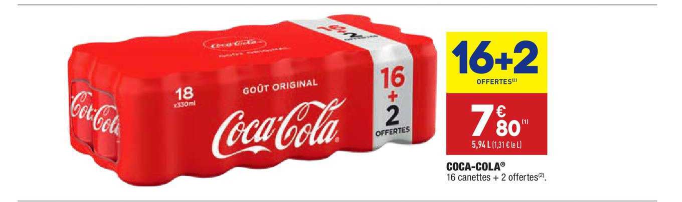 coca cola 16+2 offertes