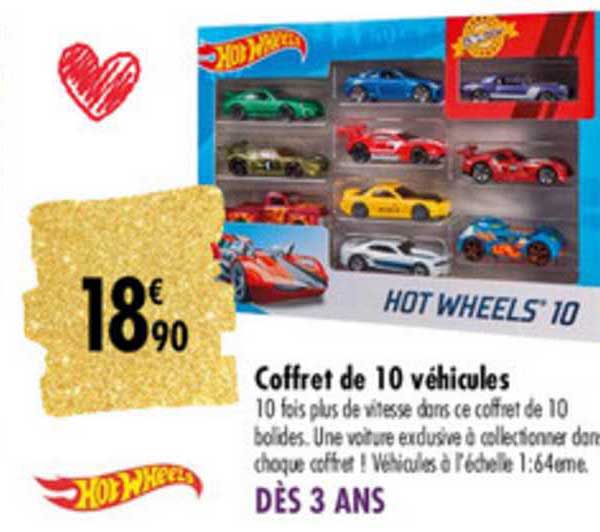 coffret de 10 véhicules hot wheels