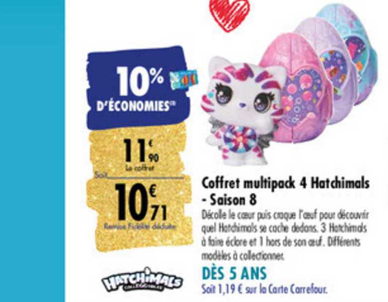 Coffret Multipack 4 Hatchimals Saison 8