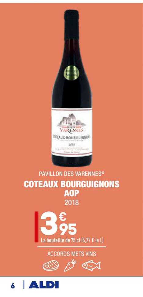coteaux bourguignons aop pavillon des varennes