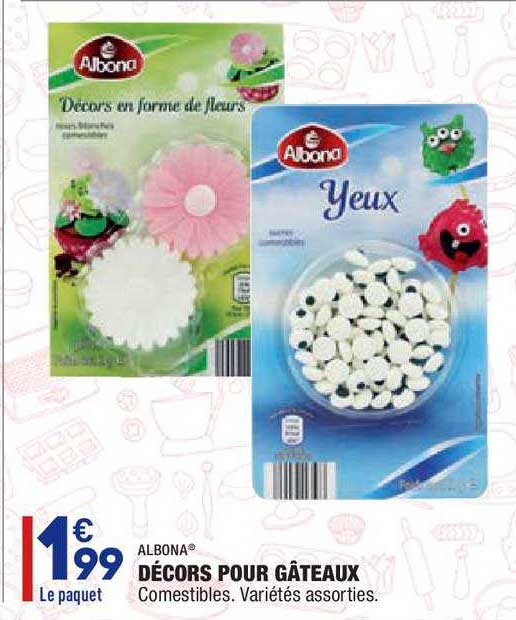 décors pour gâteau albona