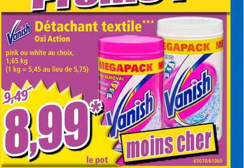 Détachant Textile Oxi Action Vanish