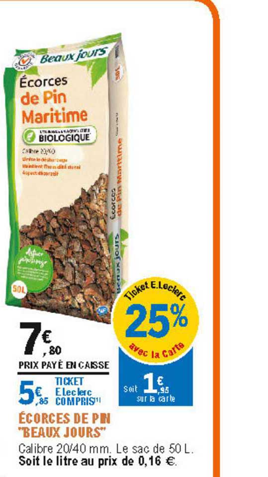 écorces De Pin Beaux Jours