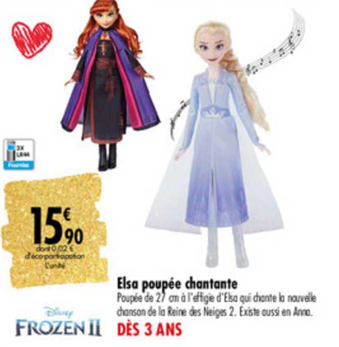 elsa poupée chantante disney frozen ii