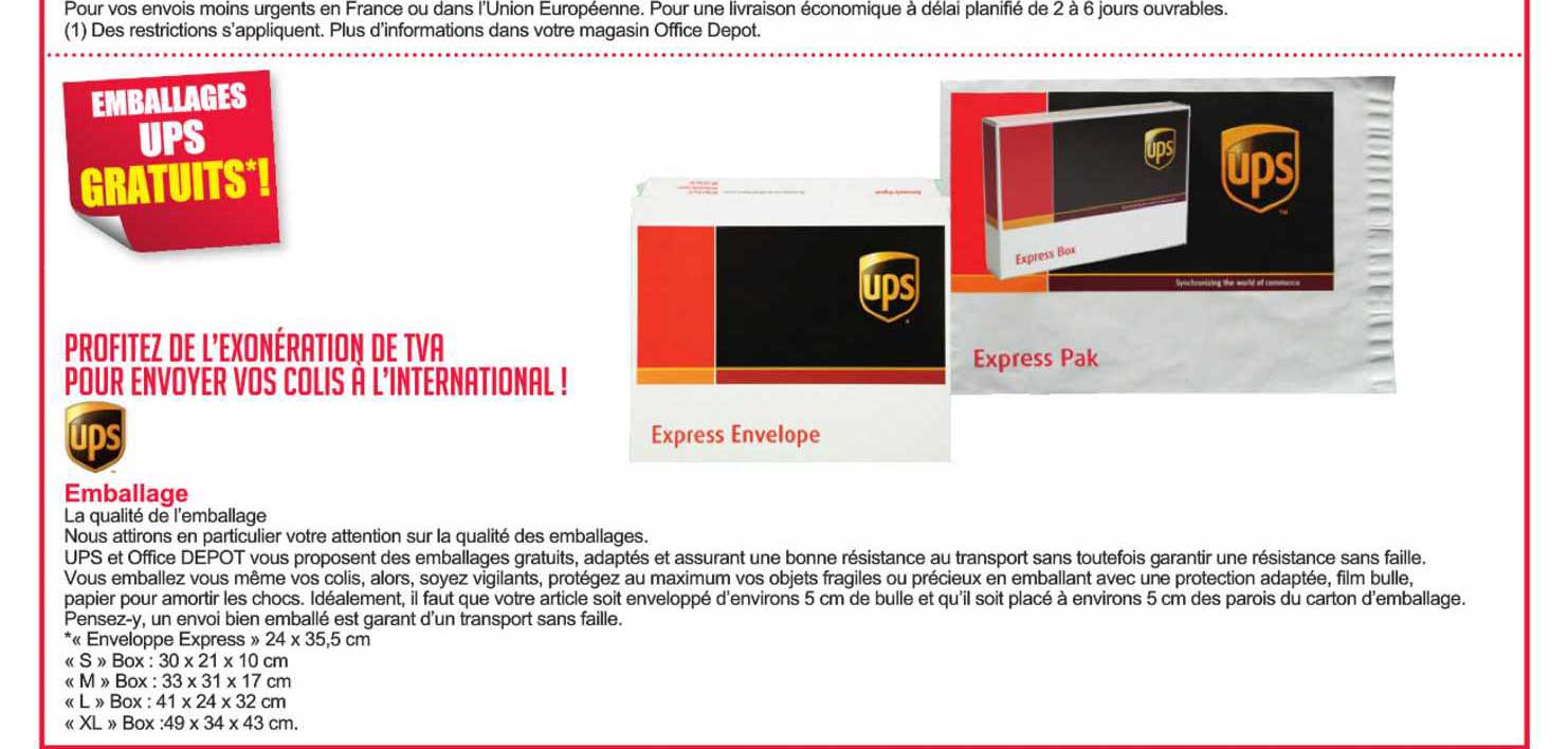 emballage ups