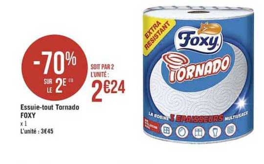 essuie tout tornado foxy -70% sur le 2e