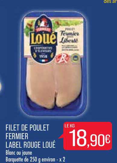 Filet De Poulet Fermier Label Rouge Loué