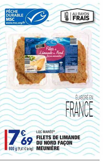 filets de limande du nord façon meunière loc marée