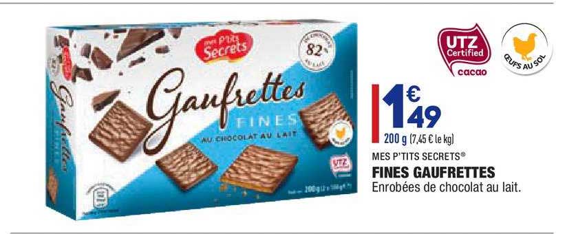 fines gaufrettes mes p'tits secrets