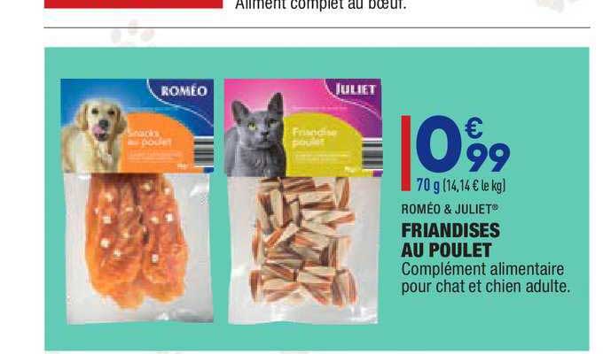 Friandises Au Poulet Roméo & Juliet