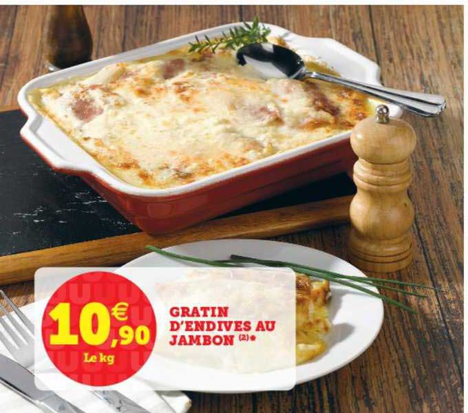 gratin d'endives au jambon