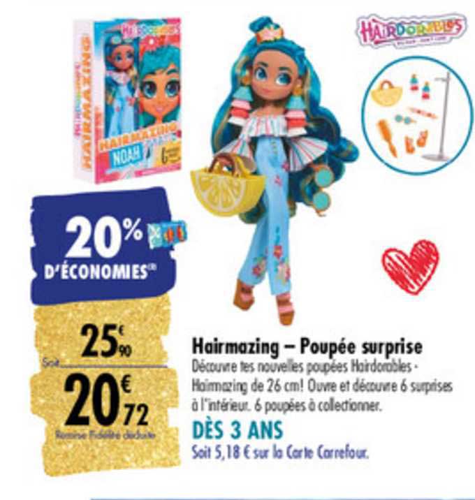 hairmazing poupée surprise