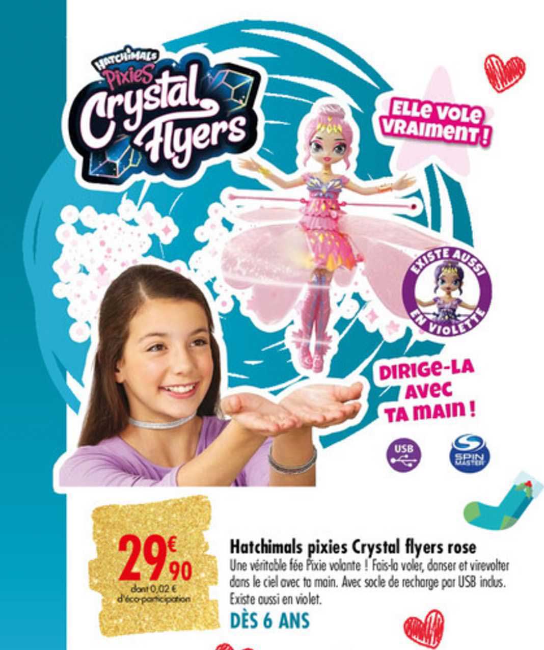 hatchimals pixies crystal flyers rose