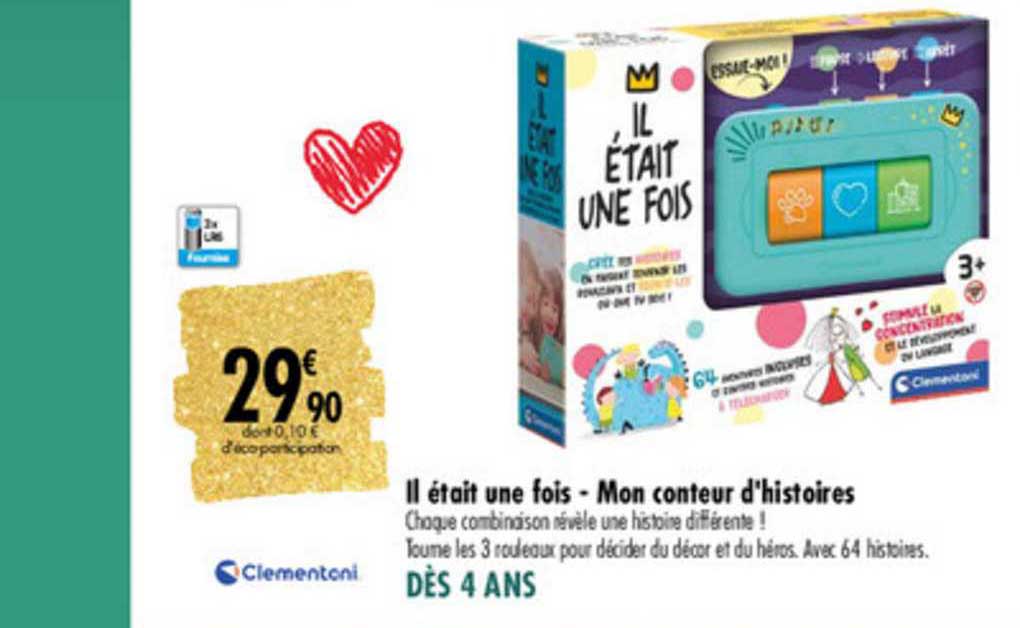 il était une fois mon conteur d'histoires clementoni