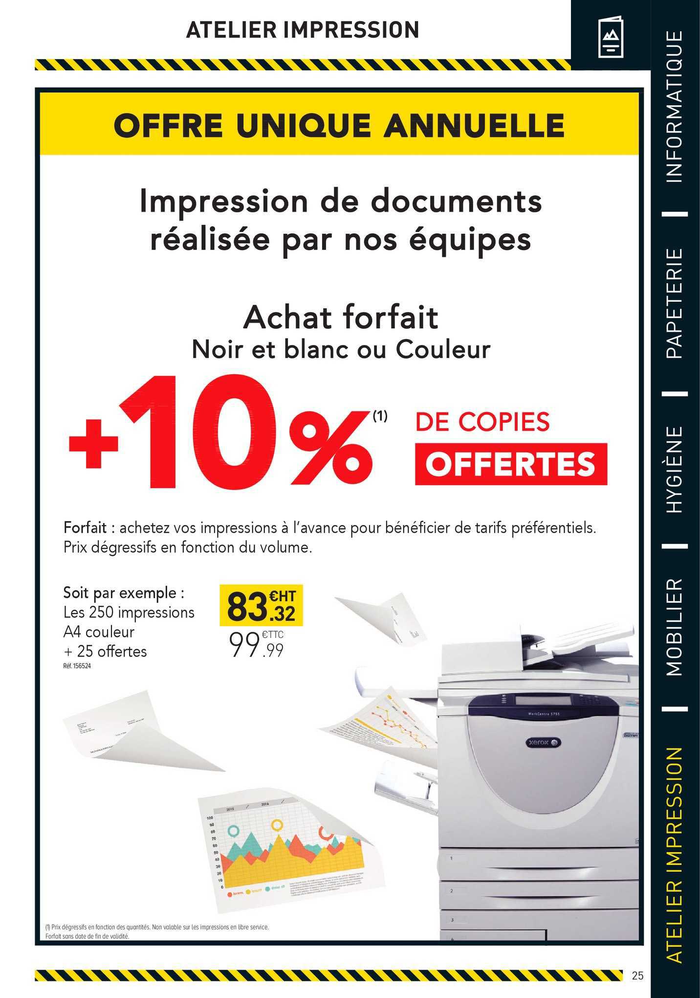 impression de document réalisé par nos équipes