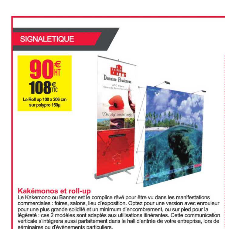 kakémonos et roll up