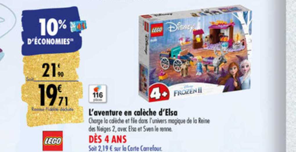 l'aventure en calèche d'elsa lego disney