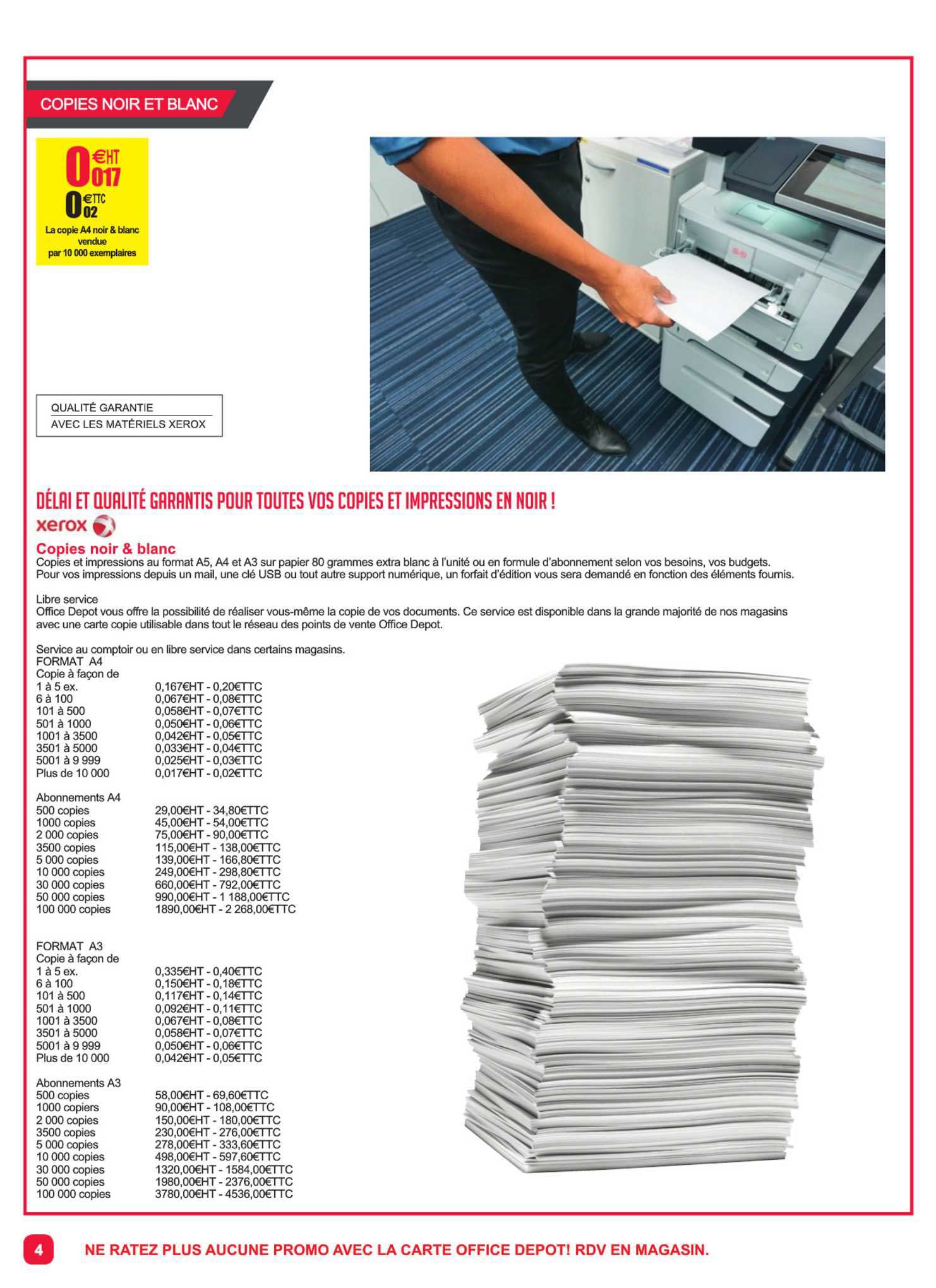 la copie a4 noir & blanc vendue par 10 000 exemplaires