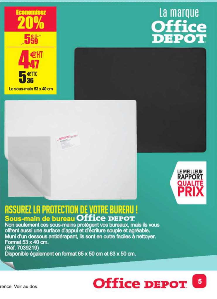 le sous main 53 x 40 cm