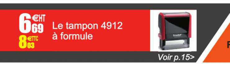 le tampon 4912 à formule