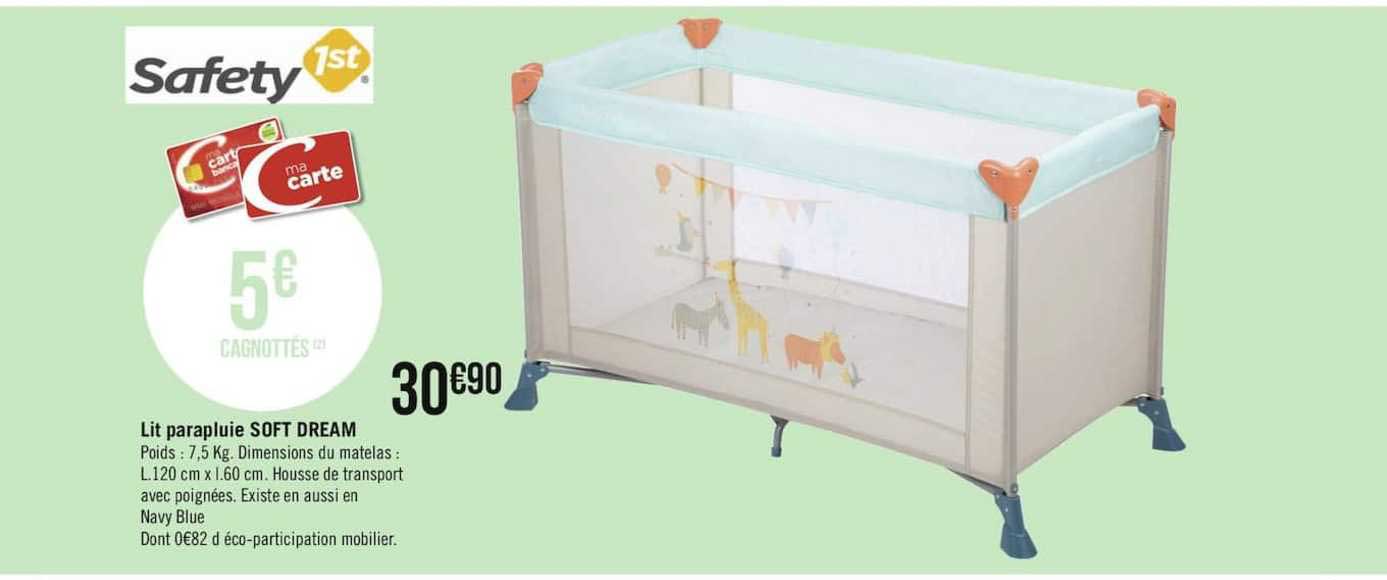 lit parapluie soft dream safety 1st