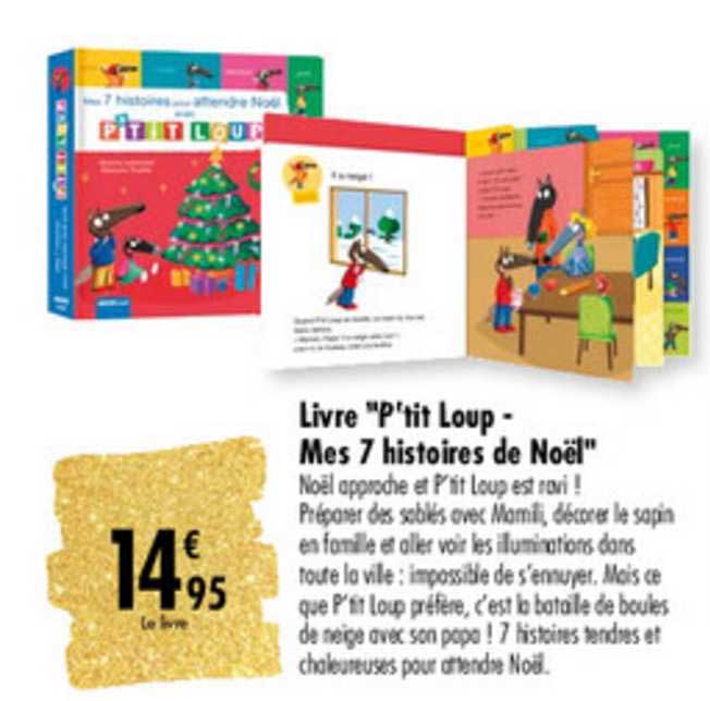 livre p'tit loup mes 7 histoires de noël