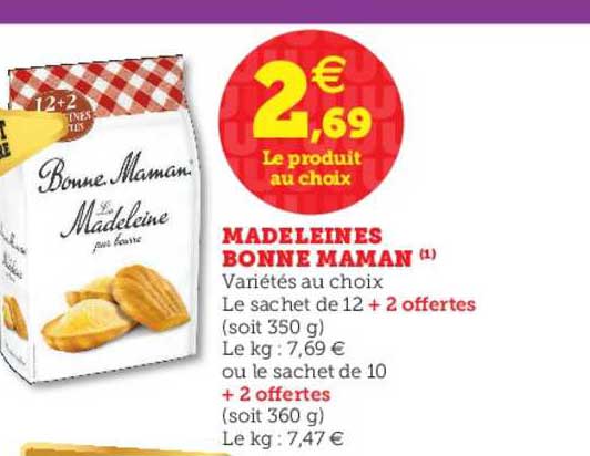madeleines bonne maman