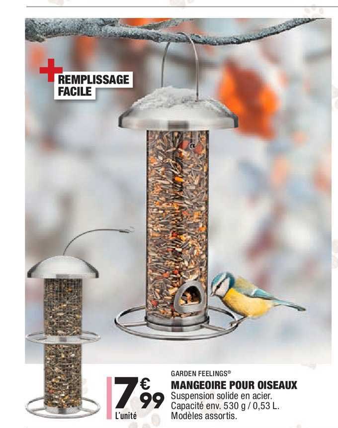 mangeoire pour oiseaux garden feelings