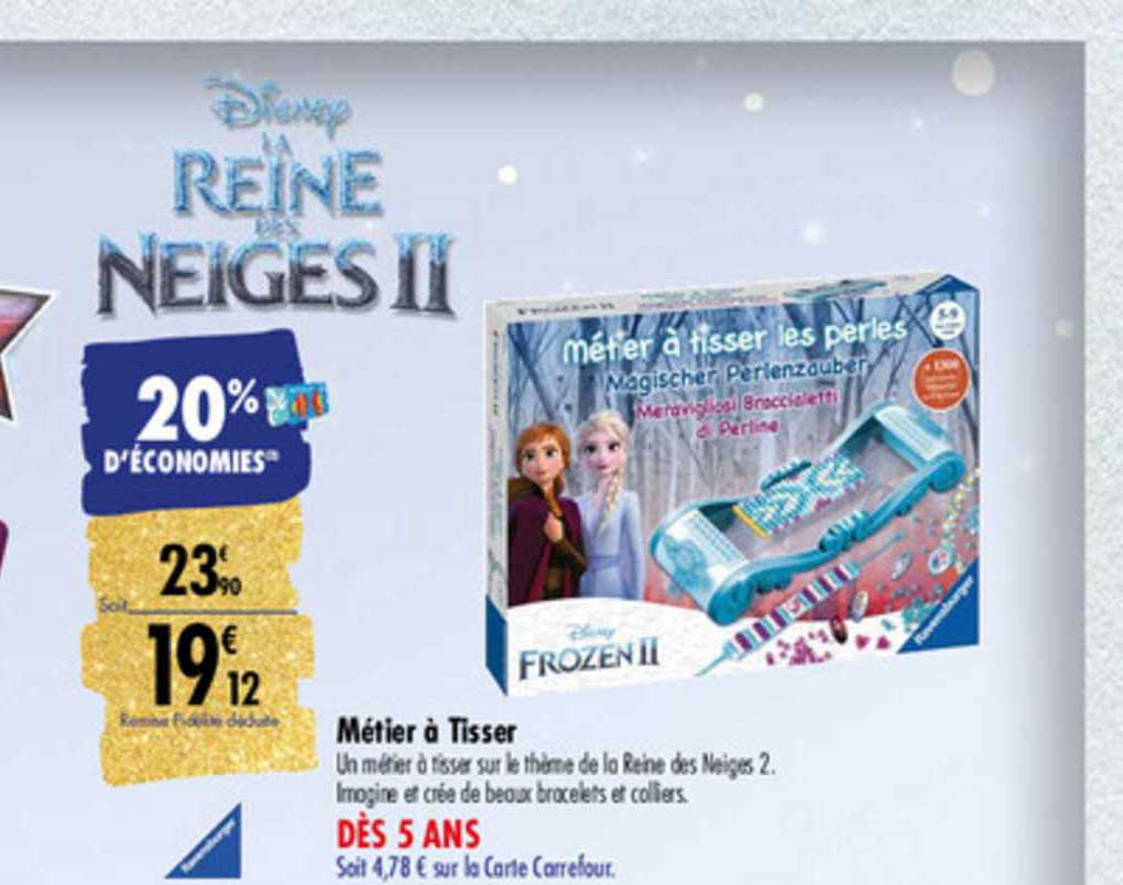 métier à tisser disney la reine des neiges ii