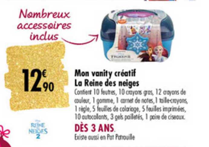 mon vanity créatif la reine des neiges