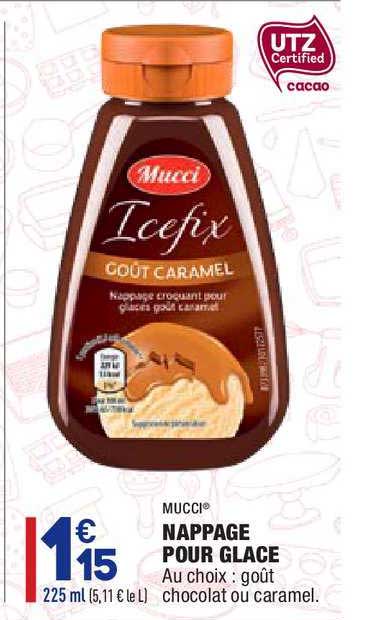 nappage pour glace mucci