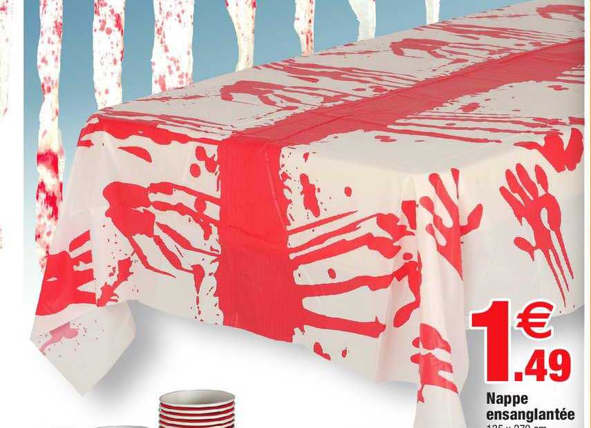 nappe ensanglantée