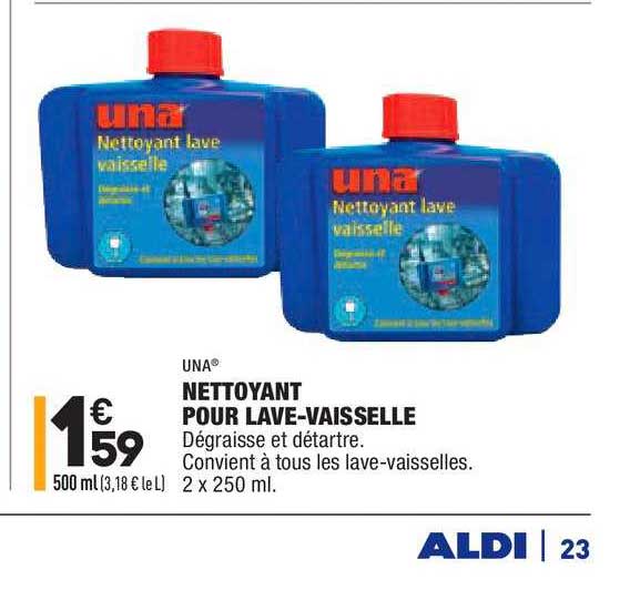nettoyant pour lave vaisselle una