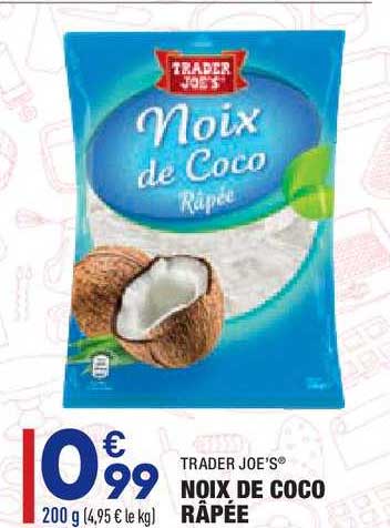noix de coco râpée trader joe's