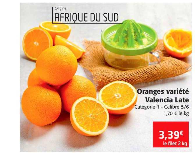 oranges variété valencia late