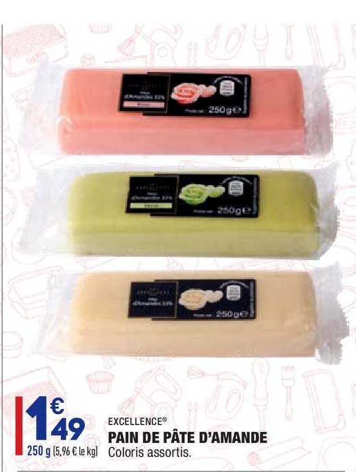 pain de pâte d'amande excellence