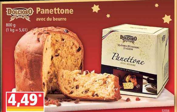 Panettone Avec Du Beurre Dolcioso