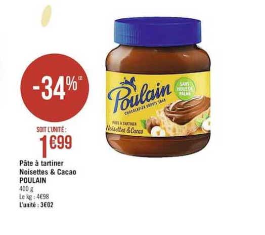 Pâte à Tartiner Noisettes & Cacao Poulain