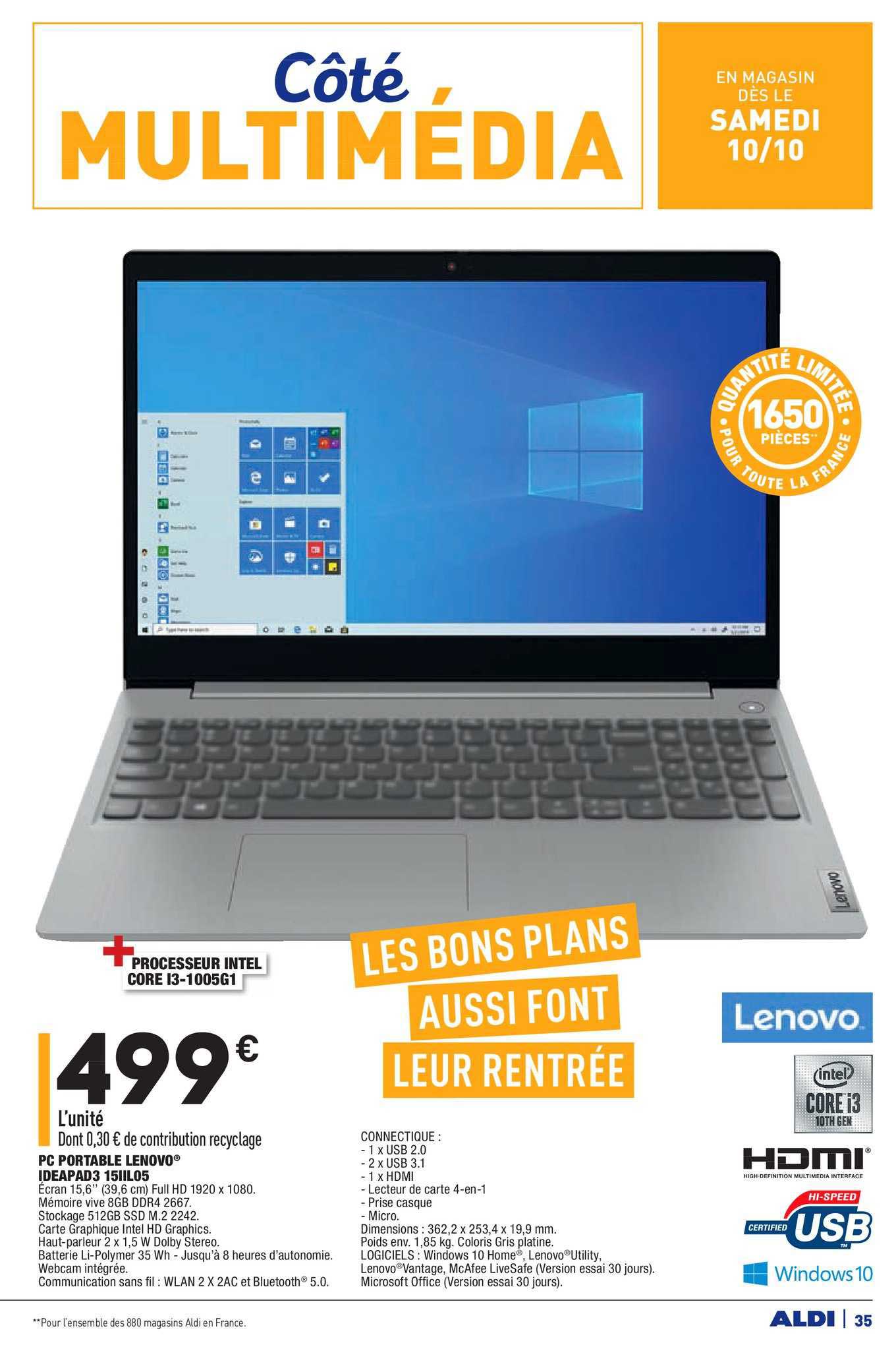 Pc Portable Lenovo Ideapad3 15iil05
