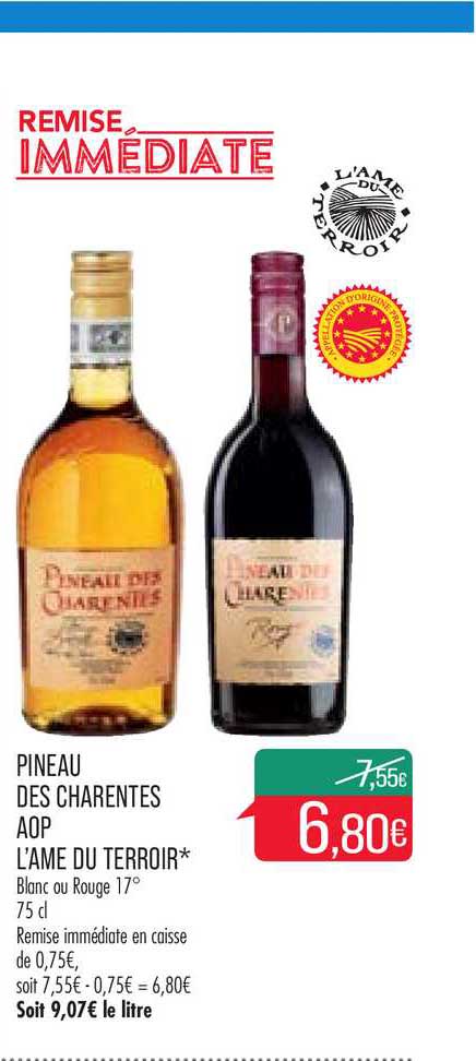 pineau des charentes aop l'âme du terroir
