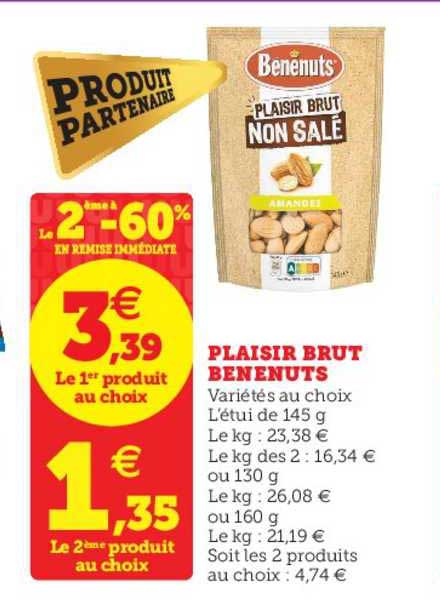 Plaisir Brut Benenuts Le 2ème à -60% En Remise Immédiate
