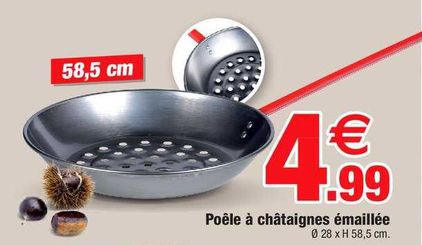 Poêle à Châtaignes émaillée